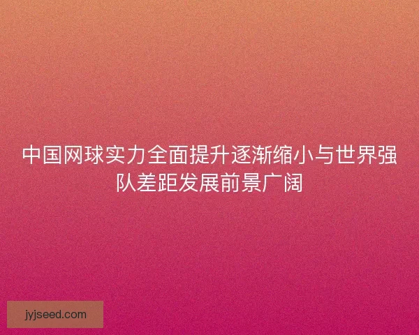 中国网球实力全面提升逐渐缩小与世界强队差距发展前景广阔